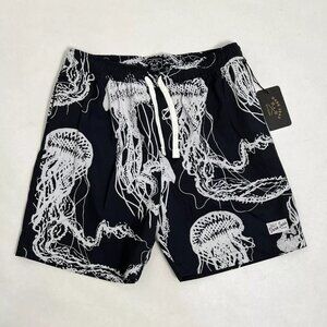 Dark Seas Men's Volley Shorts "Atolla" Black/White